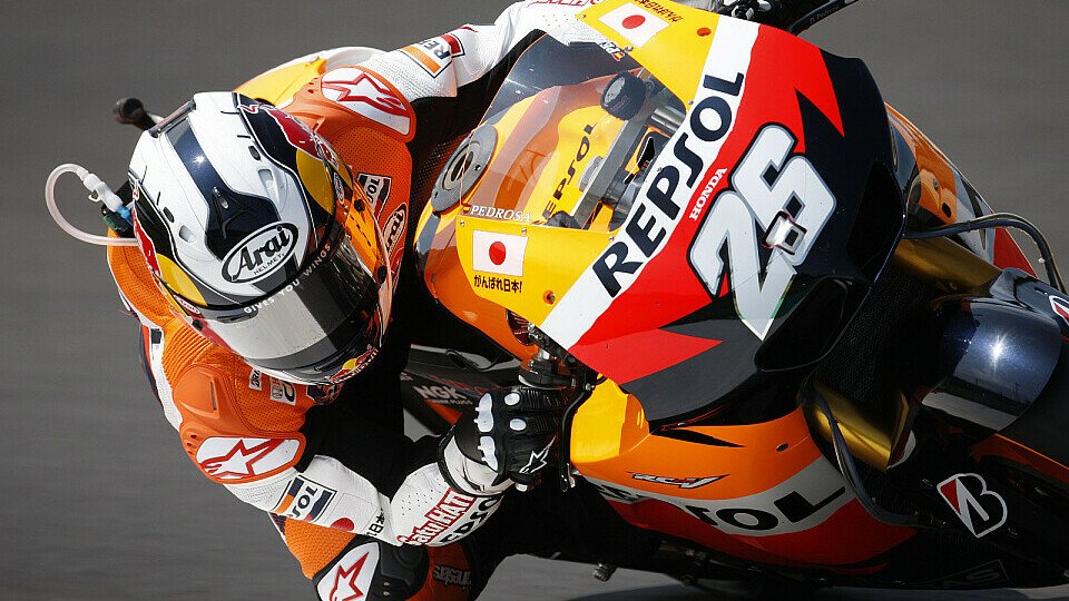 Dani Pedrosa freute sich über seine Rundenzeiten, Foto: Honda