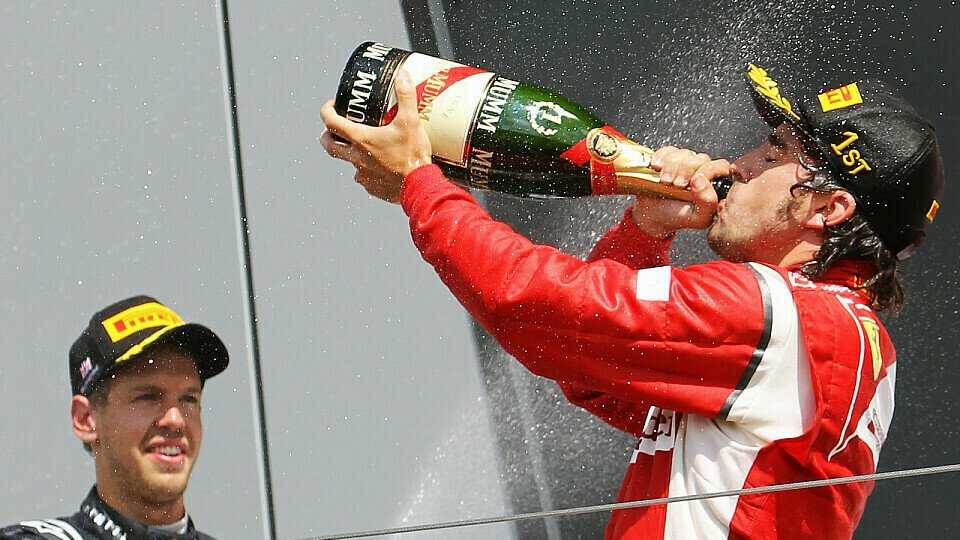 Fernando Alonso erkennt die Leistung von Sebastian Vettel an - sein Erfolgshunger respektive Siegesdurst bleibt aber dennoch groß, Foto: Sutton