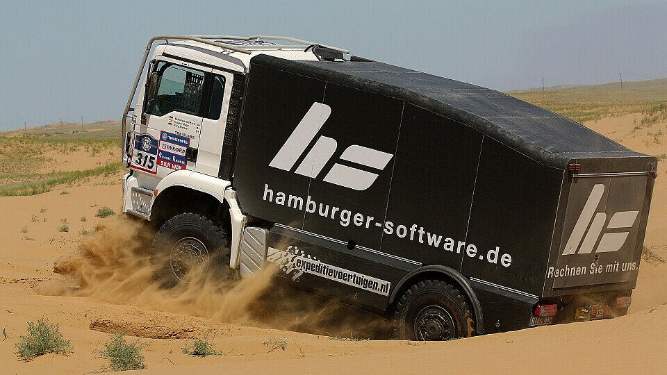 Mathias Behringer, Hugo Kupper und Michael Karg überzeugten mit ihrem MAN-Truck, Foto: DPPI