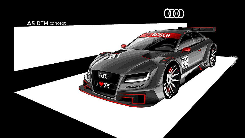 So oder so ähnlich sieht der neue A5 DTM von Audi aus, Foto: Audi