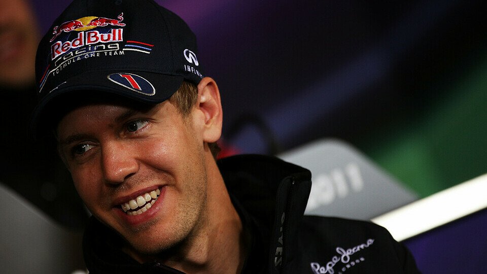 Sebastian Vettel freute sich wieder in Deutschland zu sein, Foto: Sutton