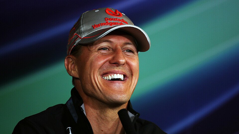 Michael Schumacher hat immer noch Spaß in der Formel 1, Foto: Sutton