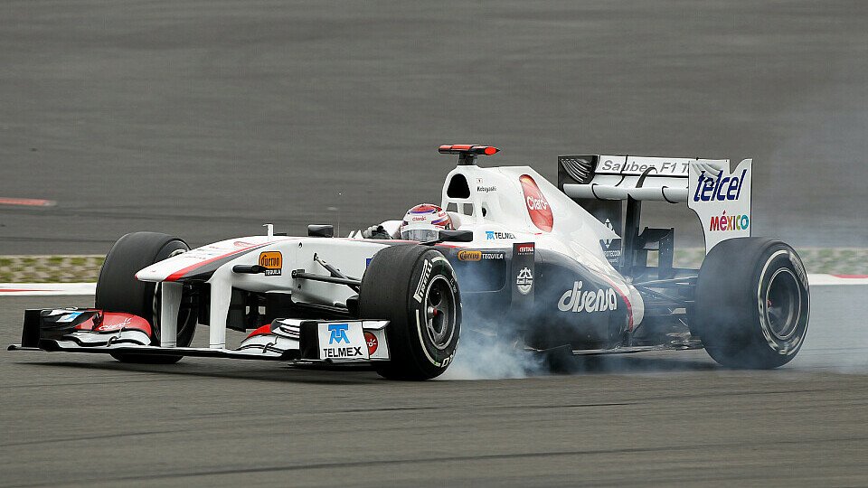 Kamui Kobayashi klagte am Freitag über fehlenden Grip, Foto: Sutton