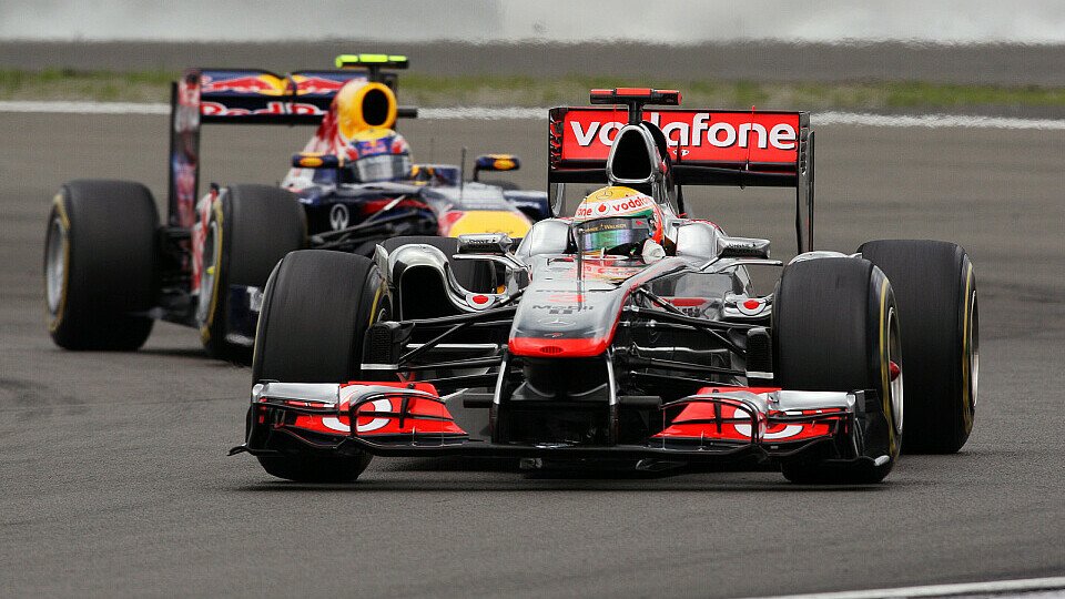 Webber und Hamilton lieferten sich spannenden Zweikampf, Foto: Sutton