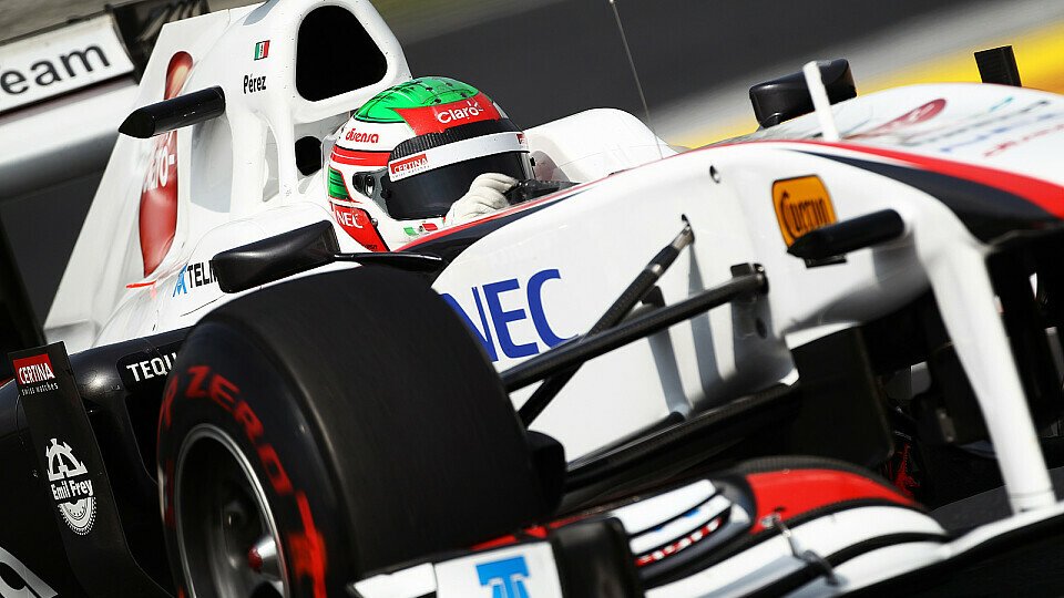 Rookie Sergio Perez darf zum ersten Mal aus den Top-Ten starten, Foto: Sutton