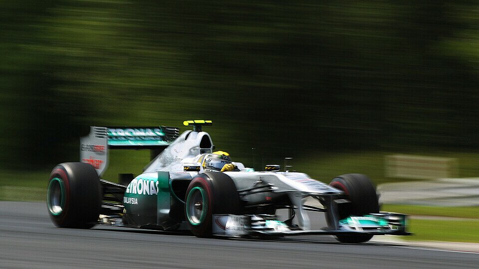 Nico Rosberg stellte den Silberpfeil in Ungarn immerhin auf Startplatz sieben, Foto: Sutton