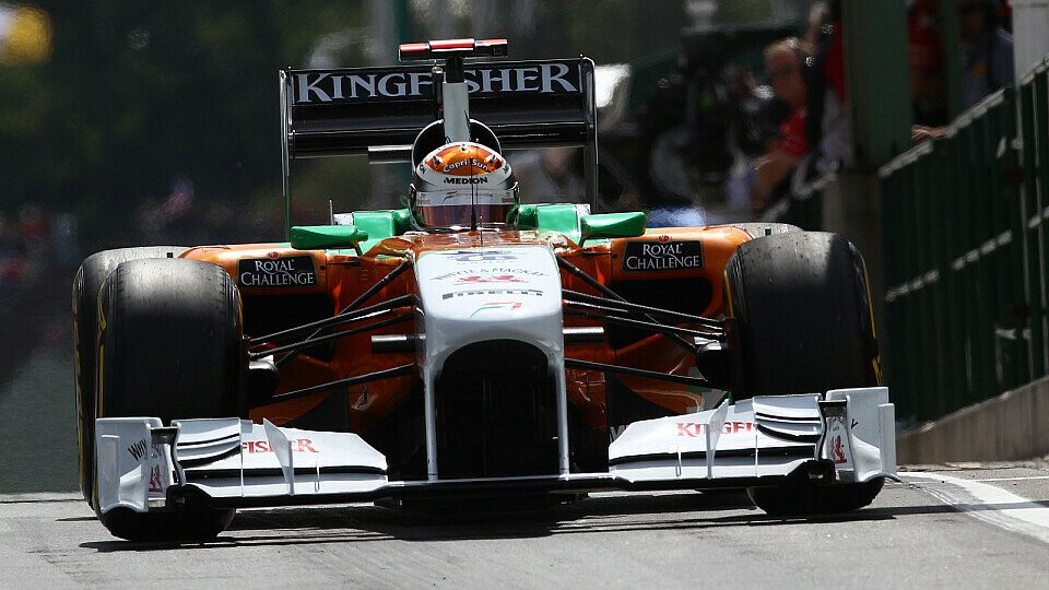 Adrian Sutil war nach einem mäßigen Rennen nicht zufrieden, Foto: Sutton