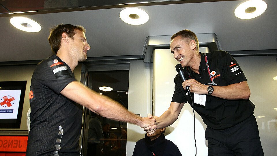 Martin Whitmarsh verkündete versehentlich, dass Jenson Button mit seinem Team einen Dreijahresvertrag unterzeichnet hat, Foto: Sutton
