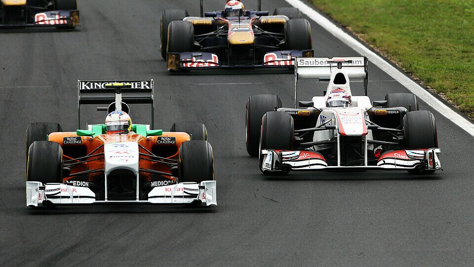 Für Paul di Resta hat es Priorität, den sechsten Platz gegen Sauber und Toro Rosso zu verteidigen, Foto: Sutton