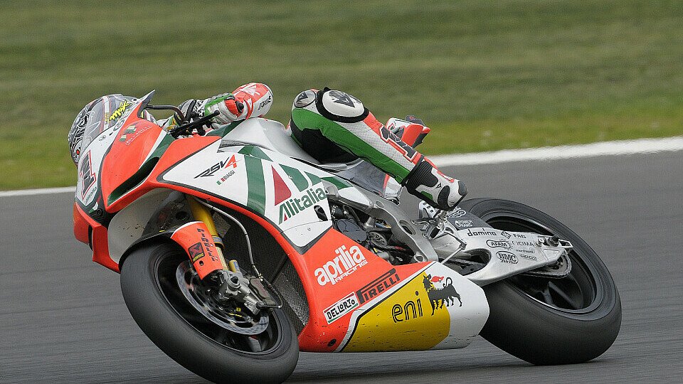 Max Biaggi sicherte sich dei Bestzeit, Foto: Althea Ducati