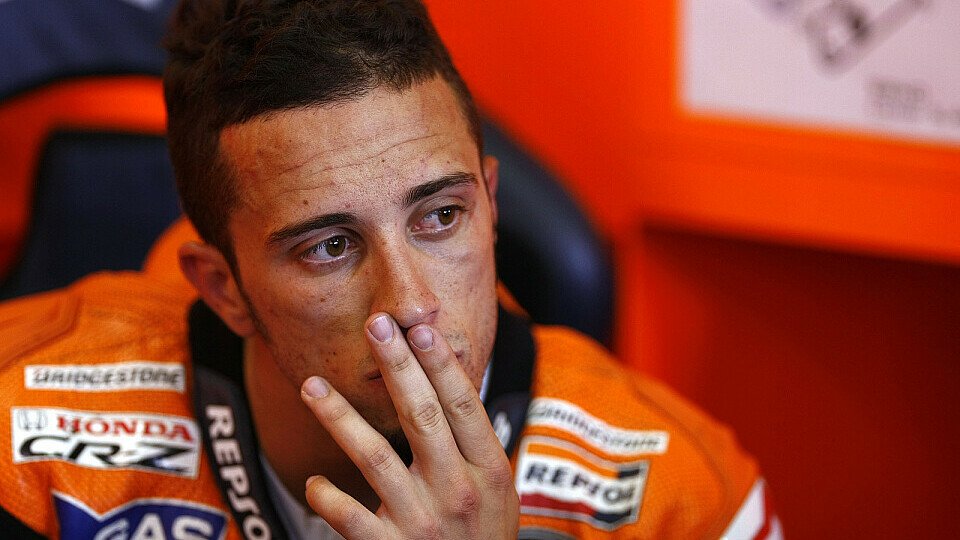 Andrea Dovizioso hat noch Sorgen mit dem Grip am Vorderrad, Foto: Honda