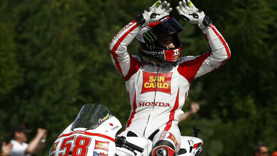 Der dritte Platz in Brünn war ein Durchbruch für Marco Simoncelli, Foto: Honda