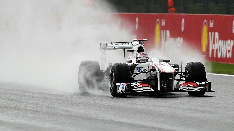 Kamui Kobayashi musste sich in Spa Teamkollege Sergio Perez geschlagen geben - nun startet der Japaner von Platz 12 aus ins Rennen, Foto: Sutton