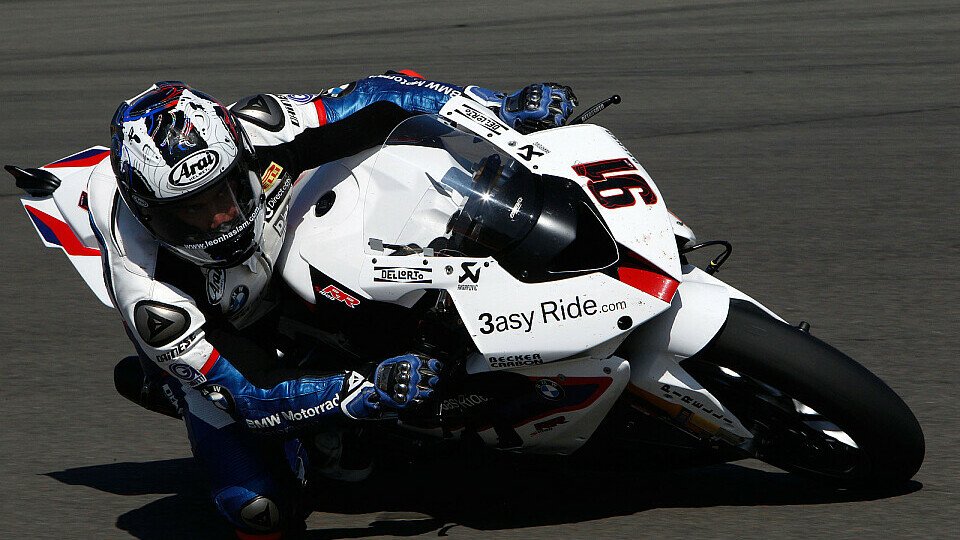 Leon Haslam zeigte sich von seinem Qualifikationsresultat angetan, Foto: BMW Motorrad Motorsport