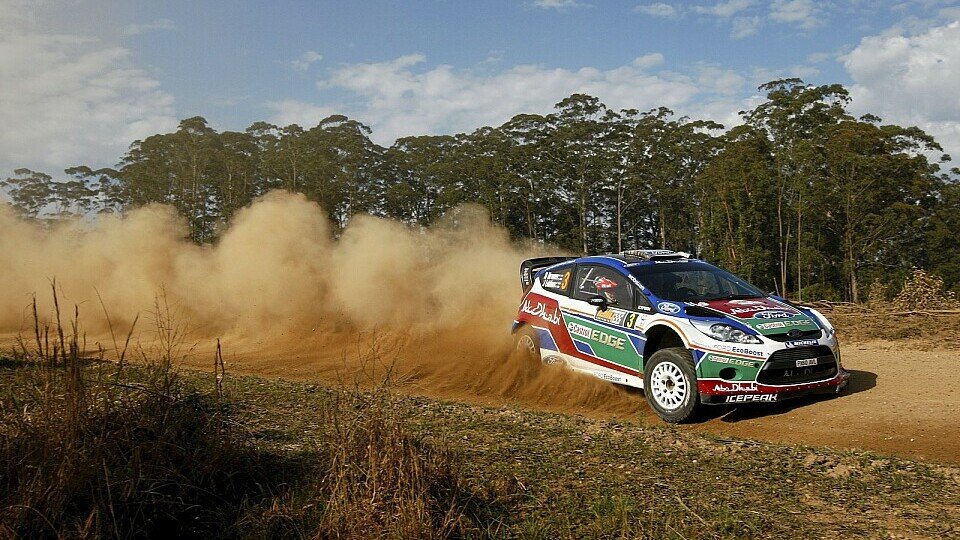 Mikko Hirvonen führt bei der Rallye Australien, Foto: Ford