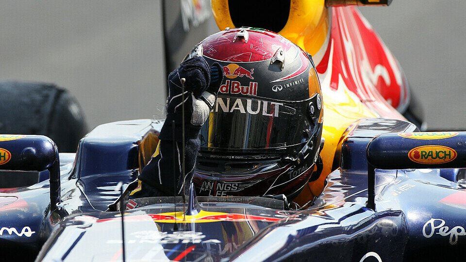 Sebastian Vettel gewann zum zweiten Mal in Monza, Foto: Sutton