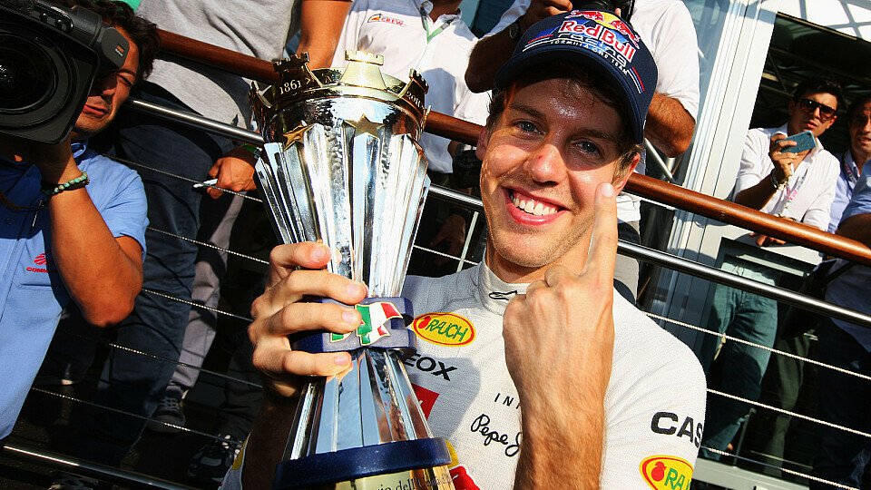 Schon am Sonntag könnte Sebastian Vettel den nächsten WM-Pokal abräumen, Foto: Red Bull