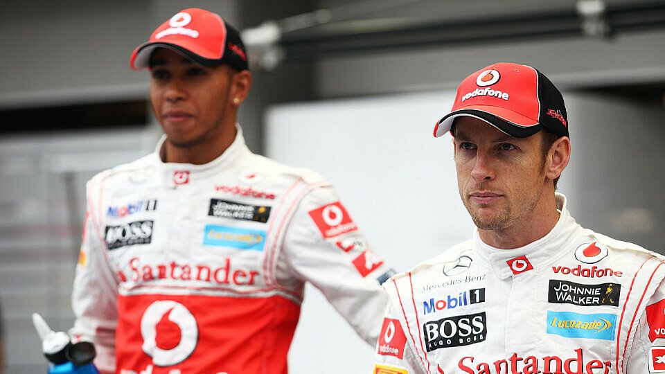 Lewis Hamilton und Jenson Button interessiert der zweite Platz in der WM nicht, Foto: Sutton