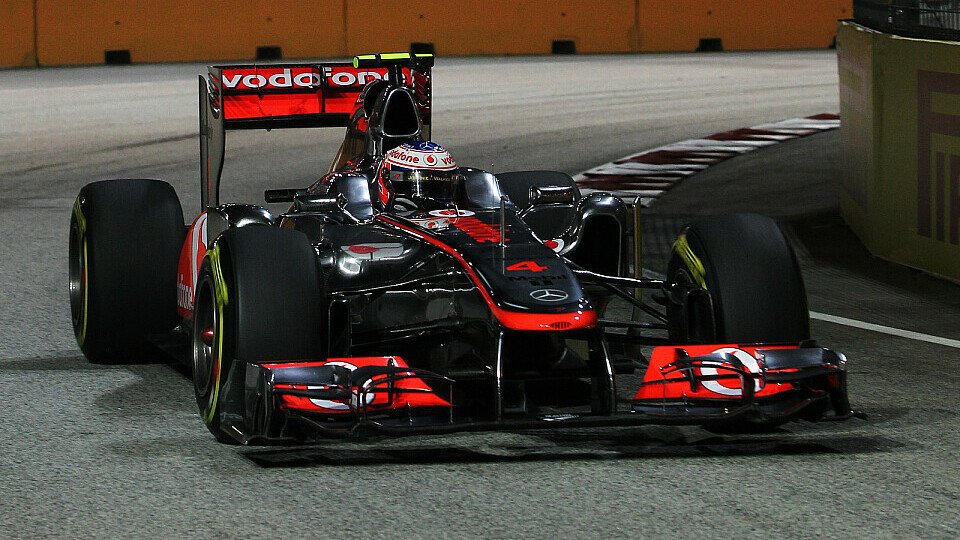 Jenson Button ist zufrieden mit seinem dritten Startplatz, Foto: Sutton
