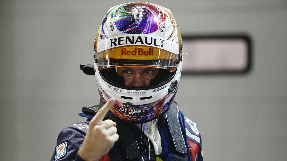 Sebastian Vettel schnappte sich die Pole, Foto: Sutton
