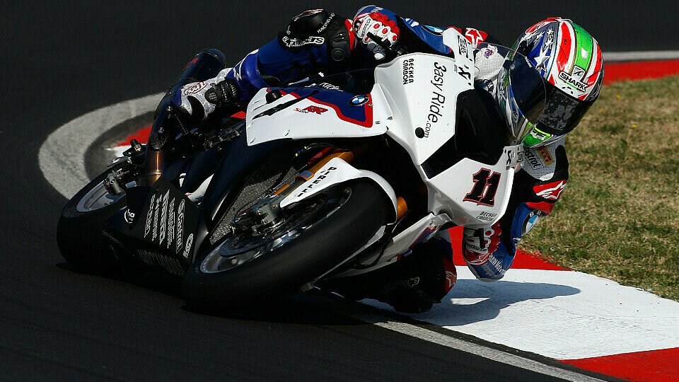 Bodenwellen machten Troy Corser das Leben in Portimao schwer, Foto: BMW Motorrad Motorsport