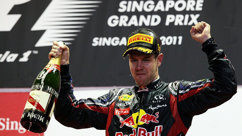 Hart, härter, Sebastian Vettel: Vollgas auch in Singapur, Foto: Sutton