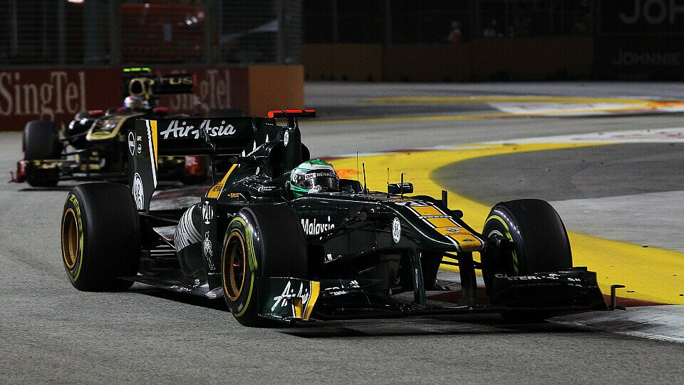 In Singapur schlug Heikki Kovalainen mit Vitaly Petrov zuletzt sogar einen Werks-Renault - diesen Aufwärtstrend will man bei Team Lotus beibehalten, Foto: Sutton