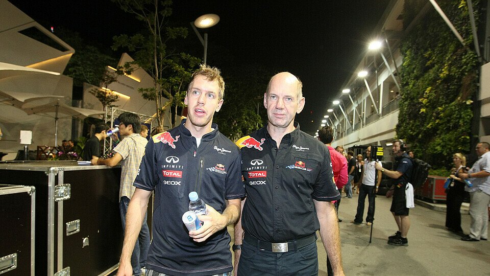 Adrian Newey weiß, wo Sebastian Vettels Stärken liegen, Foto: Sutton