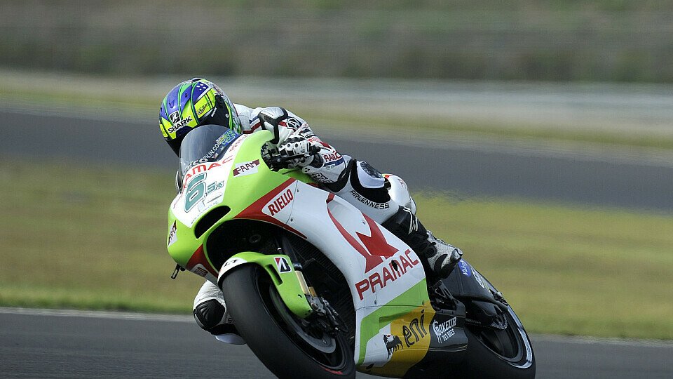 Damian Cudlins MotoGP-Premiere endete im Kiesbett, Foto: Milagro