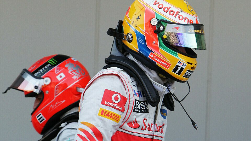 Lewis Hamiltons Erfolgsstory mit Mercedes steht Michael Schumachers Ferrari-Dominanz in nichts nach, Foto: Sutton