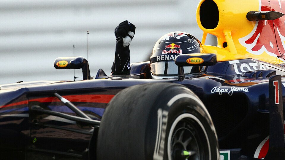 Sebastian Vettel wirkte nach seinem zweiten Titel nachdenklich, Foto: Sutton