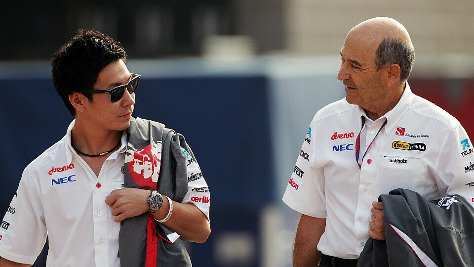 Peter Sauber stürzte in Australien am Eingang des Fahrerlagers, Foto: Sutton