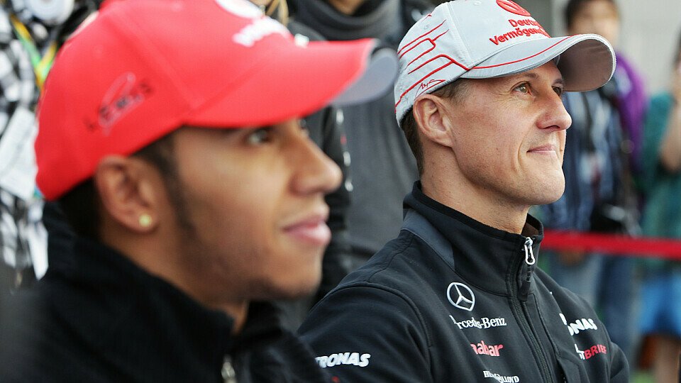 Lewis Hamilton stichelt gegen Michael Schumacher, Foto: Sutton