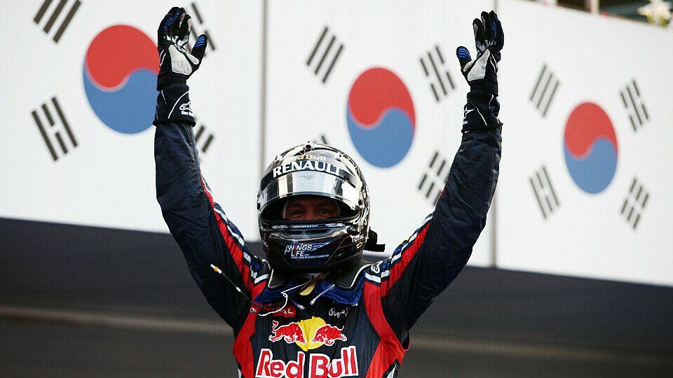 Sebastian Vettel sicherte sich in Korea seinen zehnten Saisonsieg, Foto: Sutton