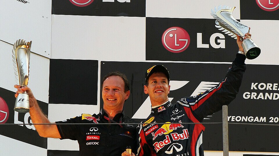 Christian Horner sieht Vettel noch nicht auf dem Höhepunkt, Foto: Sutton