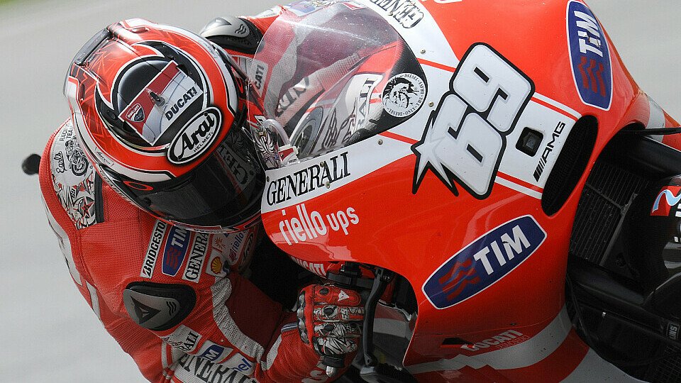 Nicky Hayden fuhr die GP11.1 zum ersten Mal im Nassen, Foto: Milagro