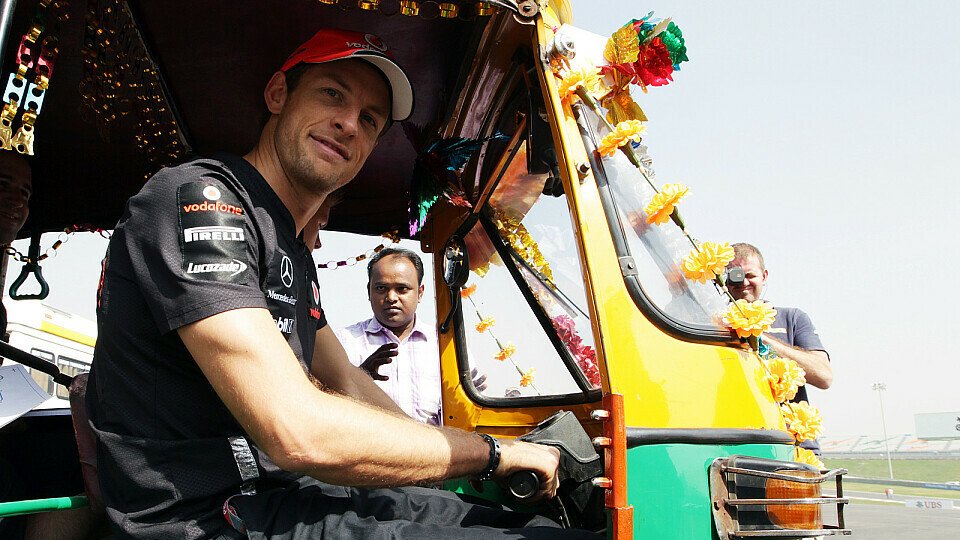 Jenson Button gefällt, was er in Indien gesehen hat, Foto: Sutton