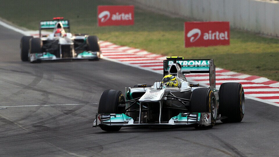 Nico Rosberg setzte sich 2011 teamintern gegen Michael Schumacher durch, Foto: Sutton