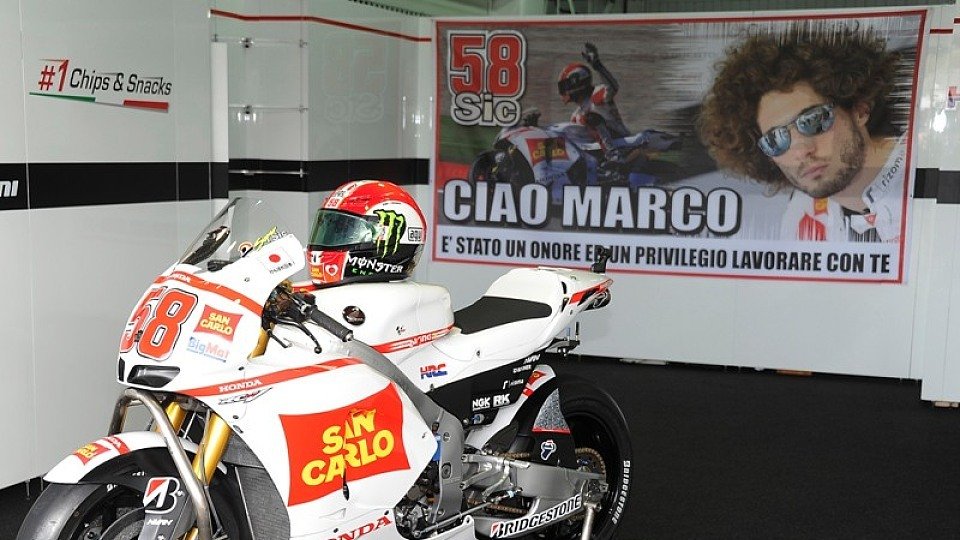 Die GP-Welt verabschiedete sich von Marco Simoncelli, Foto: LCR Honda