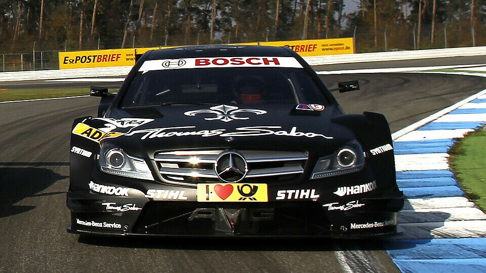 Das neue C-Cpupe von Mercedes auf dem Hockenheimring, Foto: DTM