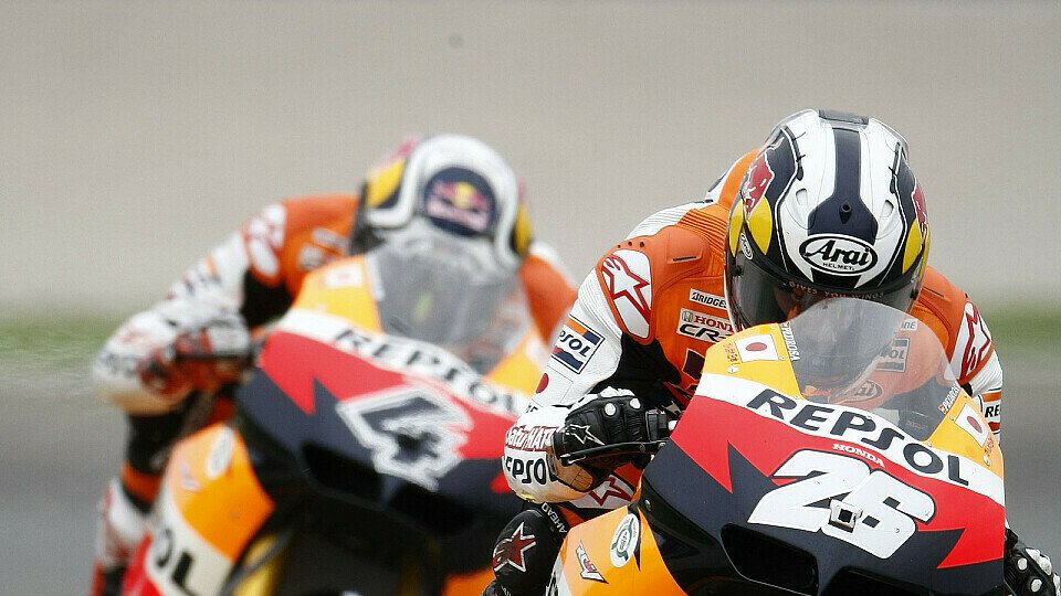 Dani Pedrosa hatte lange ein hartes Duell mit Andrea Dovizioso, Foto: Honda