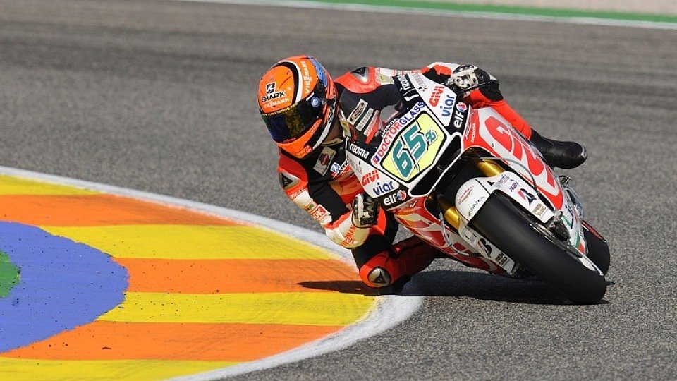 Stefan Bradl durfte ein erstes Mal auf ein MotoGP Bike steigen, Foto: LCR Honda