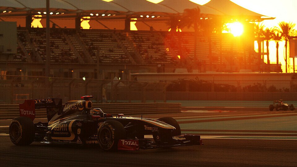 Für den malerischen Sonnenuntergang konnte sich Bruno Senna in Abu Dhabi nicht erwärmen - der Brasilianer hatte auf Yas Island mit ganz anderen Problemen zu kämpfen, Foto: Sutton