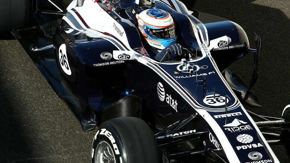 Williams probiert in Abu Dhabi den Auspuff für 2012, Foto: Sutton
