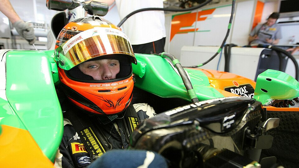 Max Chilton hat sein Debüt in einem Formel-1-Auto sichtlich genossen, Foto: Sutton
