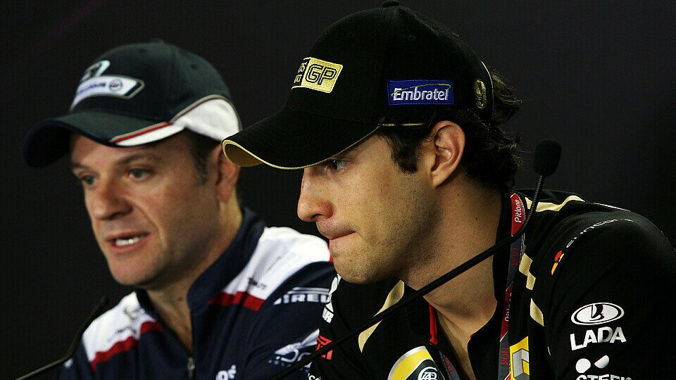 Die Williams-Entscheidung war für die Freunde Barrichello & Senna keine einfache Situation, Foto: Sutton