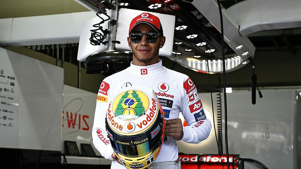 Lewis Hamilton war stolz auf sein Helmdesign, Foto: McLaren