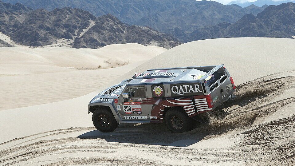 Nasser Al-Attiyah und Robby Gordon sicherten Hummer einen Doppelerfolg, Foto: ASO