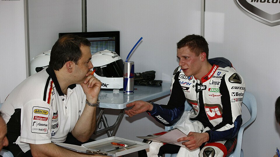 Stefan Bradl startete Tag eins auf der RC213V ehrgeizig, Foto: Honda