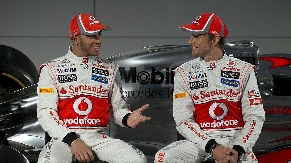Jenson Button und Lewis Hamilton verstehen sich sehr gut - so gut, um das Setup zu teilen?, Foto: McLaren
